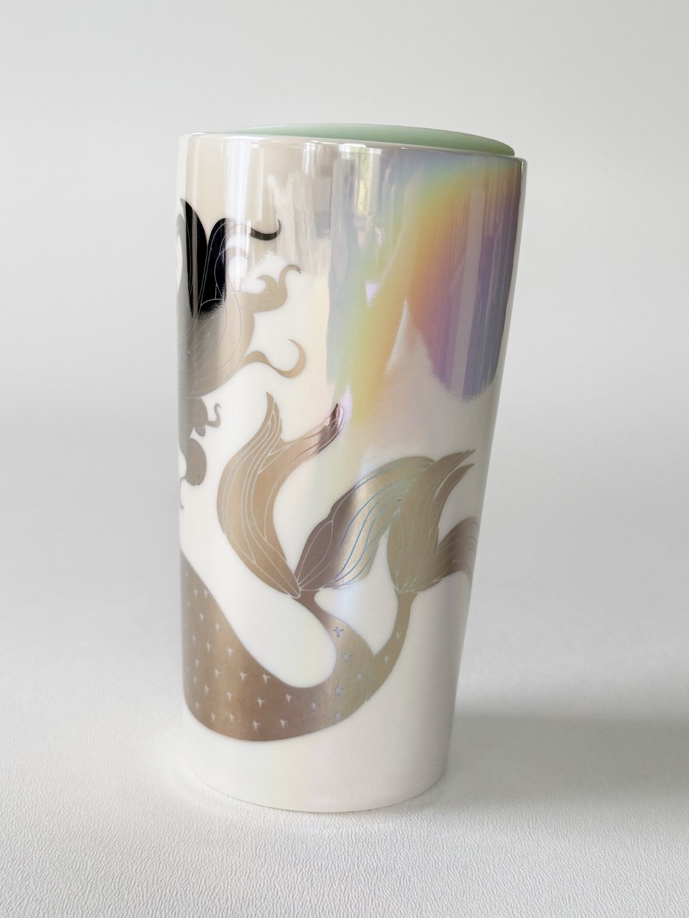 Starbucks 2021 Iridescent Siren 12 Oz. Tumbler With Sip Lid Travel Mug - Picture 4 of 9
